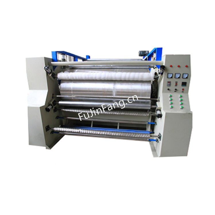 The hot film processing factory uses a fully automatic embroidery lace embroidery hot melt film large drum peeling machine